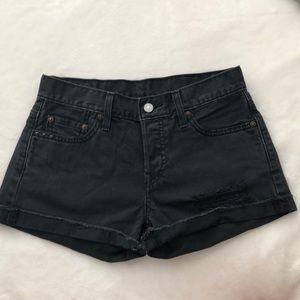 Levi’s 501 Black Shorts